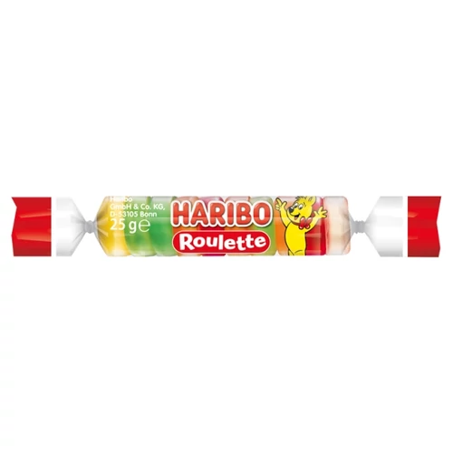 HARIBO ROULETTE GYÜMÖLCSÍZŰ GUMICUKORKA 25 G