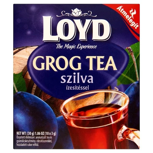 LOYD GROG SZILVA ÍZŰ FILTERES TEA 10x3G 30G