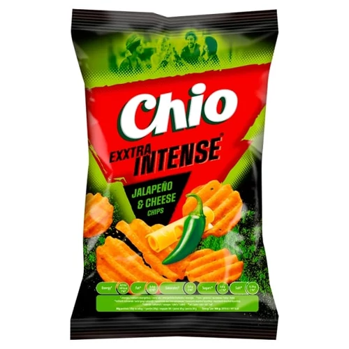 CHIO EXXTRA INTENSE SAJT ÉS JALAPENO CHILI ÍZŰ CSÍPŐS BURGONYACHIPS 65 G