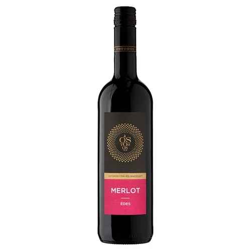 OSTOROSBOR FELSŐ-MAGYARORSZÁGI MERLOT ÉDES VÖRÖSBOR 12% 750 ML