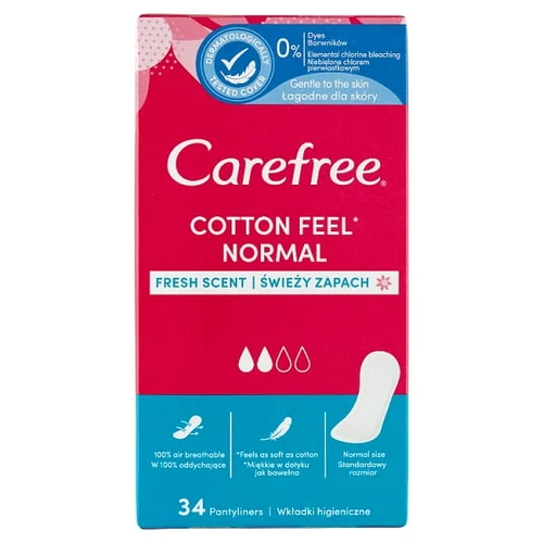 CAREFREE COTTON FRISS ILLAT TISZTASÁGI BETÉT 34 DB