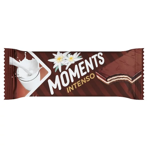 MOMENTS INTENSO TEJES KRÉMMEL TÖLTÖTT KAKAÓS OSTYASZELET KAKAÓS BEVONÓMASSZÁBAN 40 G