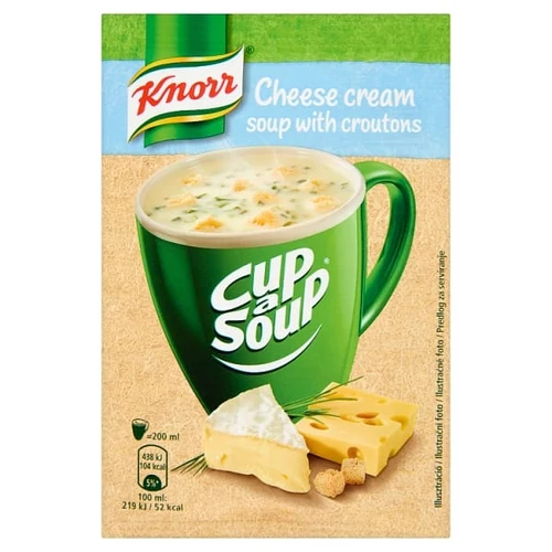 KNORR CUP A SOUP SAJTKRÉMLEVES INSTANT 22G