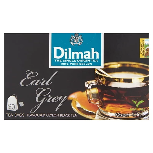 DILMAH EARL GREY AROMÁS FILTERES FEKETE TEA 20 FILTER 30 G